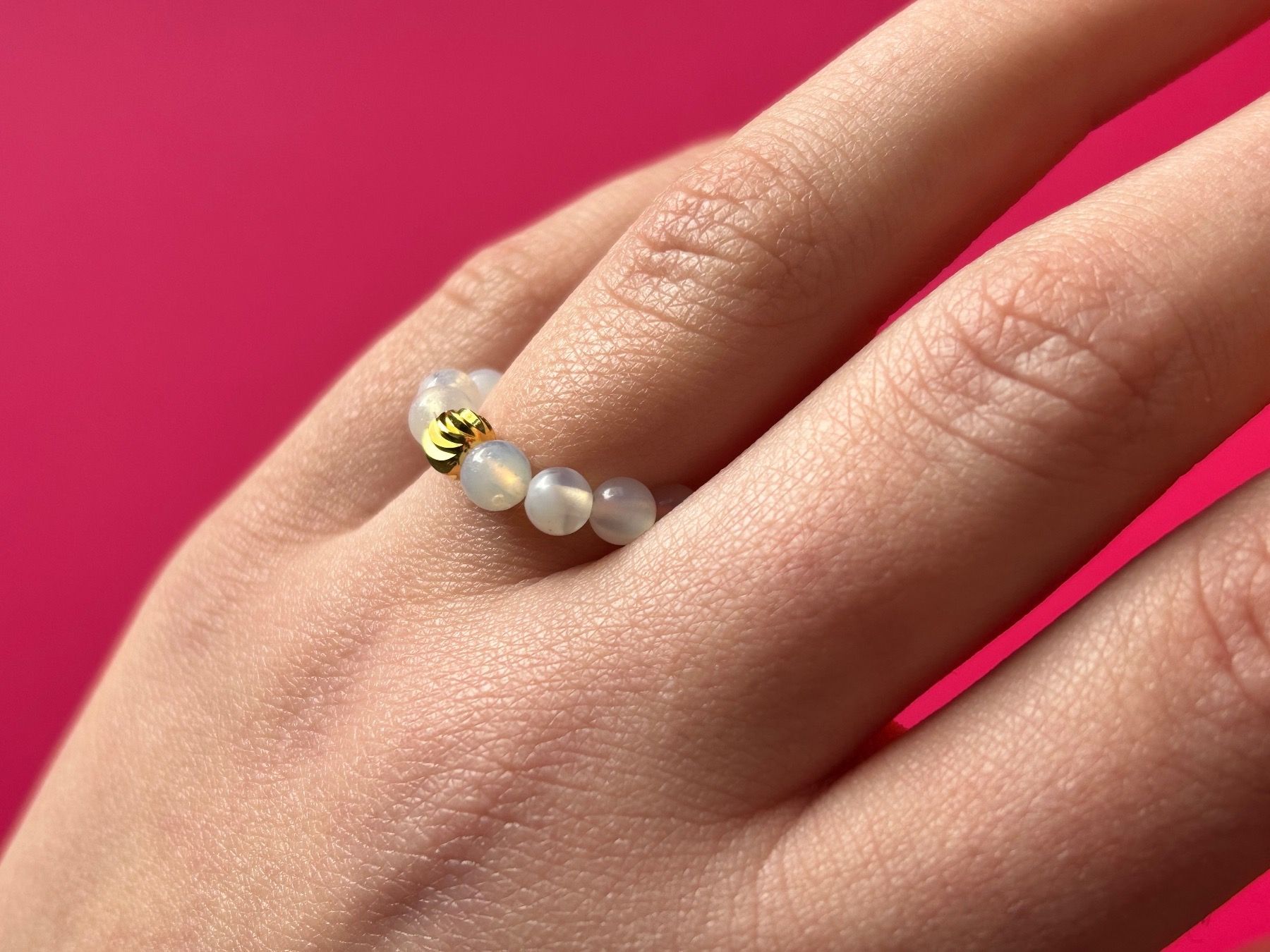 Anelli: Fingerring Stein Opal (unisex ca. Ringgrösse 50-56) – Usato da Laufen venduto da Bellavitaboom 4