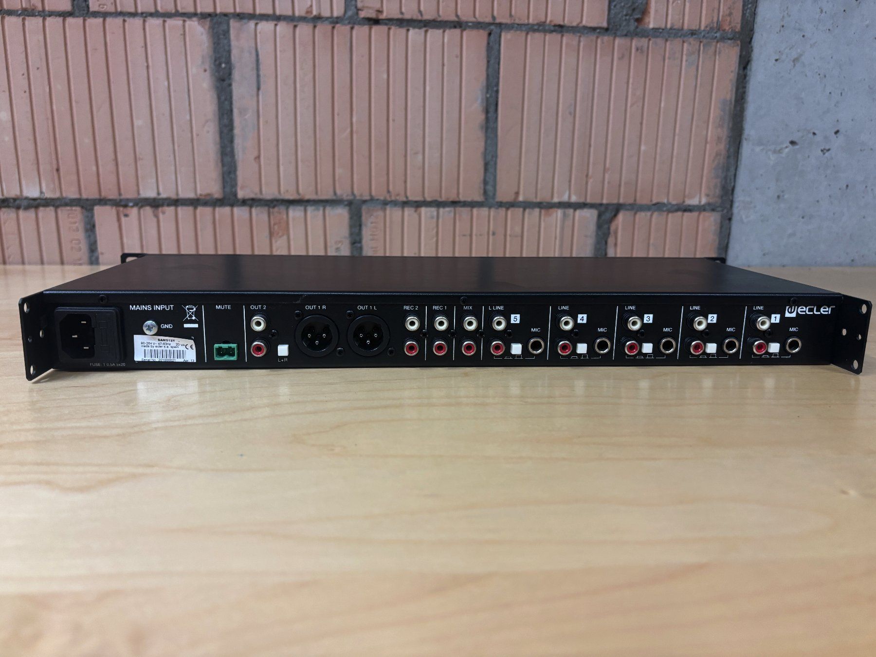 Console di mixaggio: Rackmixer: Ecler SAM-512-T – Usato da Frauenfeld venduto da ibkl5512 1