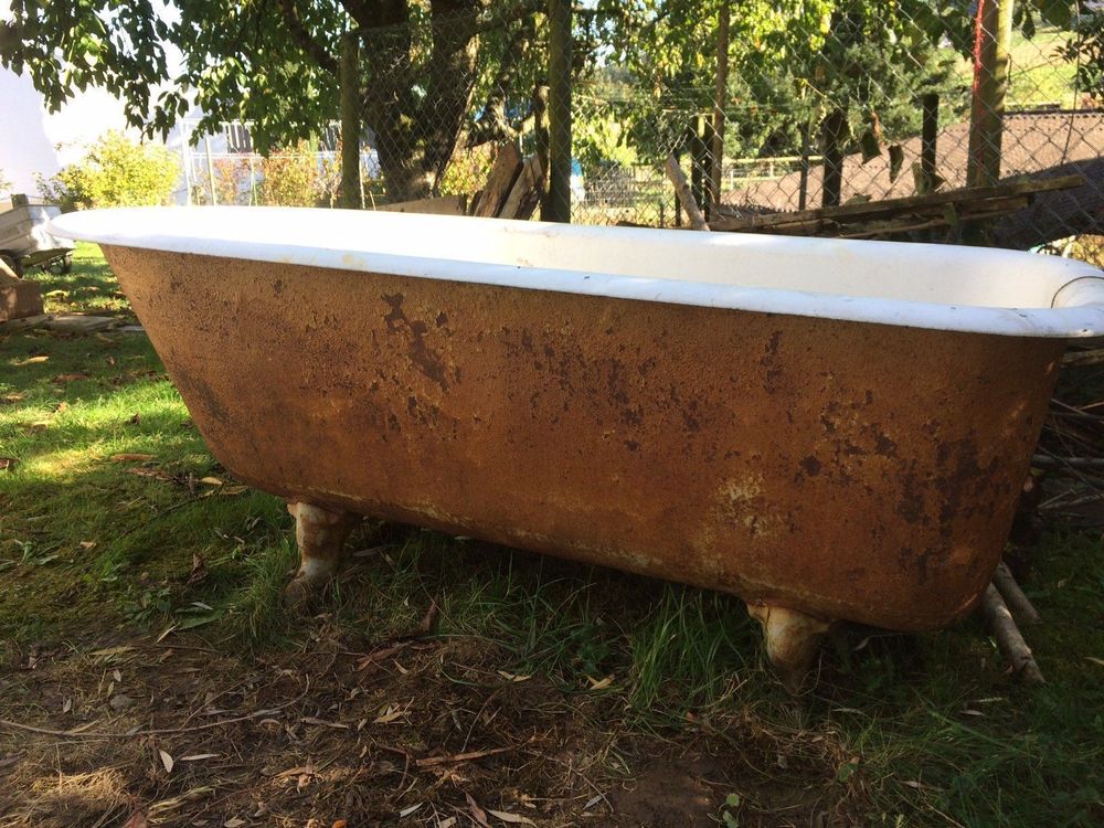 alte Badewanne mit Füssen für Garten Kaufen auf Ricardo