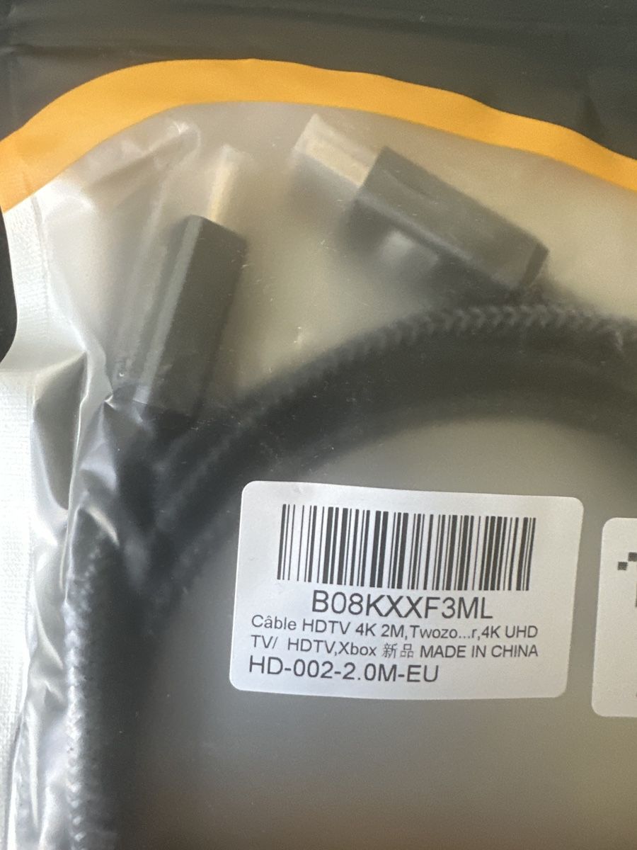 Cavi: HDMI Kabel 2M 4K, Neu, Twozoh, Winkel Stecker – Usato da Zürich venduto da Chaeffeler 1
