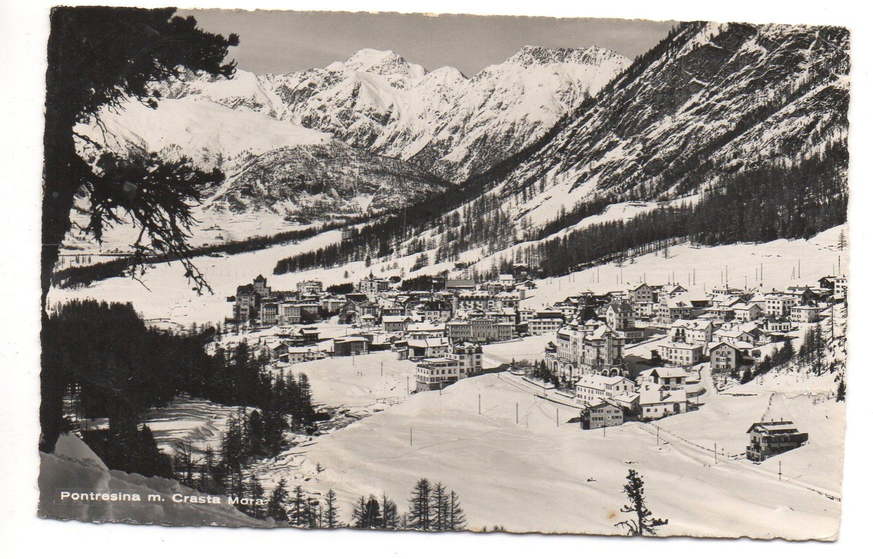 Ansichtskarten: PONTRESINA m. Crasta Mora – Gebraucht aus Jona von philajona