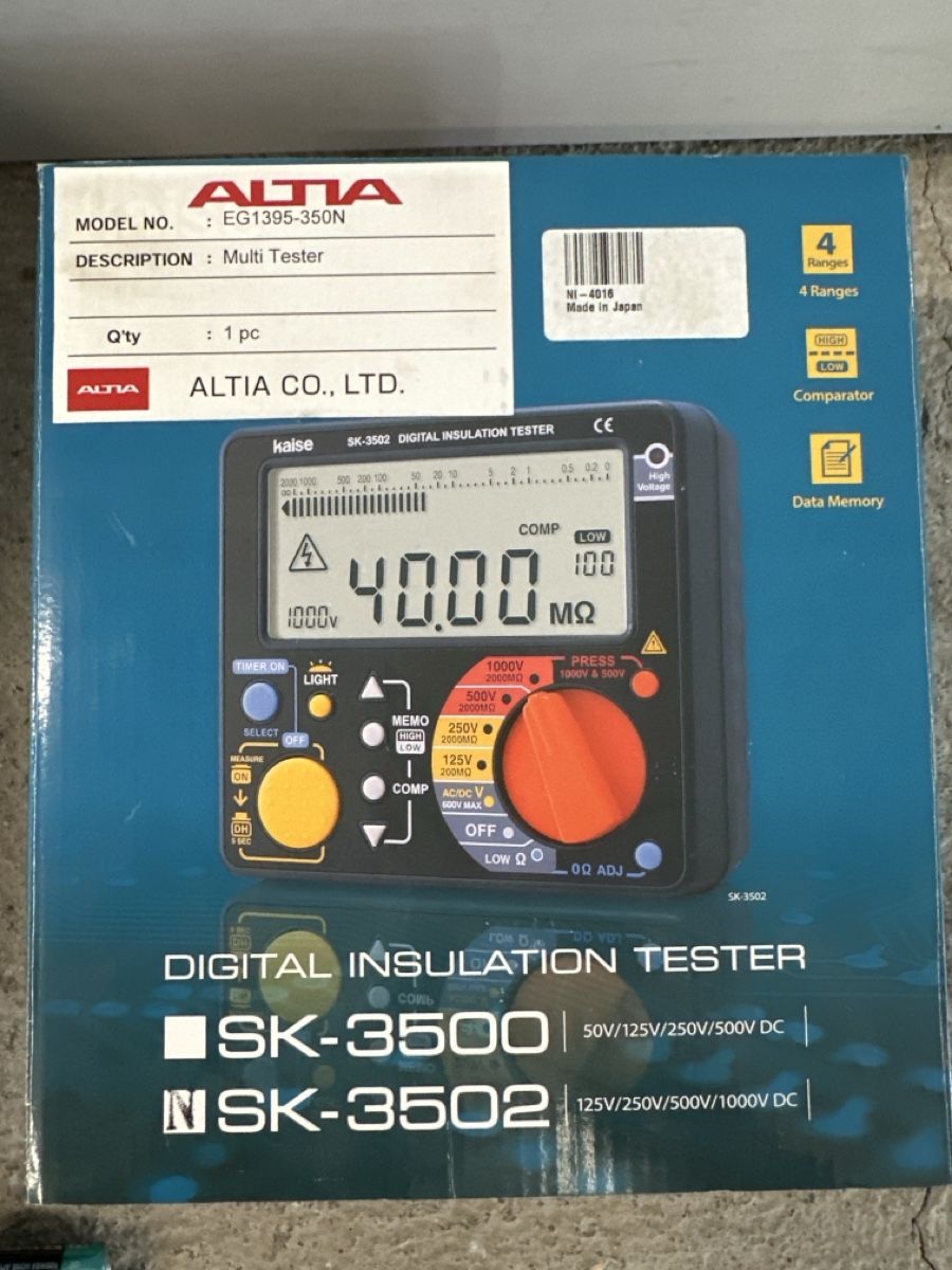 Misurare: Kaise SK-3502 Digital Isolation Tester – Nuovo e nell'imballaggio originale da Trun venduto da TheTschaub 1