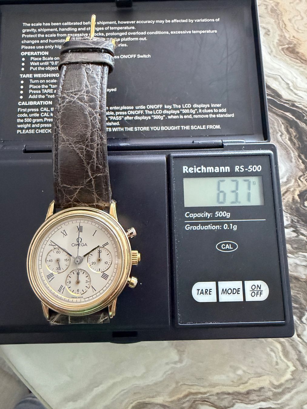 Omega Orologi: Omega Chronograph 18 Karat Gold – Usato da St. Margrethen SG venduto da Watchmen1972 8