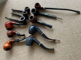 11 diverse Pfeiffen