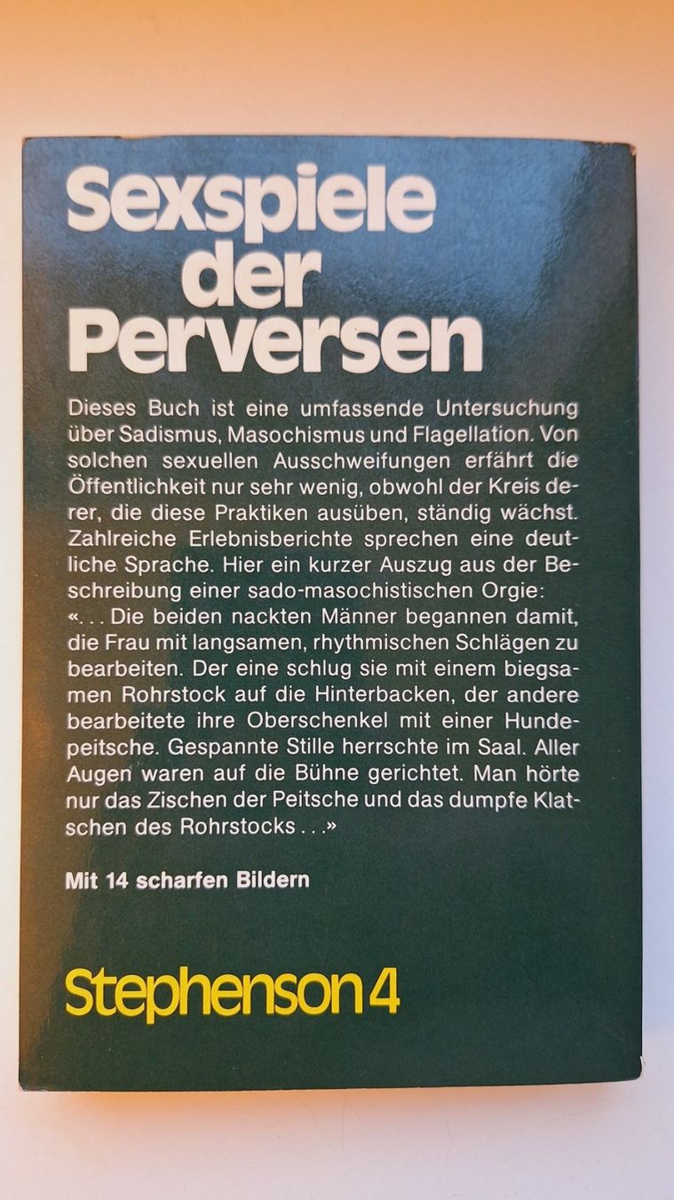 Libri: Sexspiele der Perversen – Usato da Zürich venduto da t24_de 1