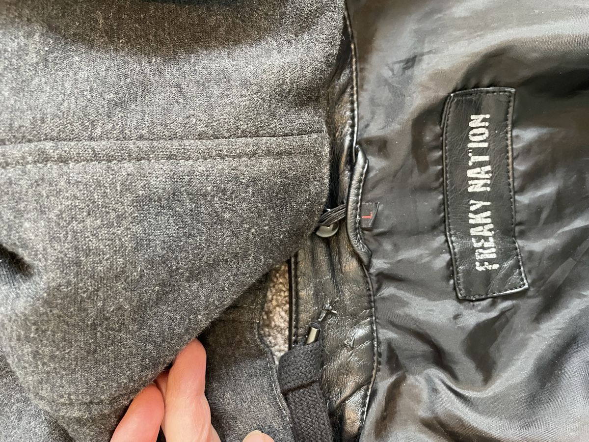 Giacche: Freaky Nation Herrenjacke, Lederimitat – Usato da Tumegl/Tomils venduto da sbde 2