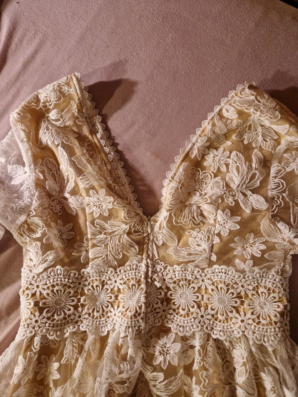 Shein Robes: Kleid weiss Spitze Grösse S neuwertig – Neuf (Voir description) à Luthern par Ricolinchen 1