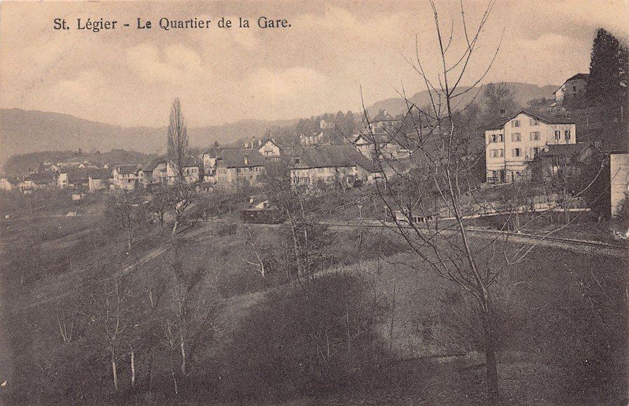 Cartoline postali: Saint-Légier, Quartier de la Gare, circulée 1917 – Usato da Frauenfeld venduto da POML