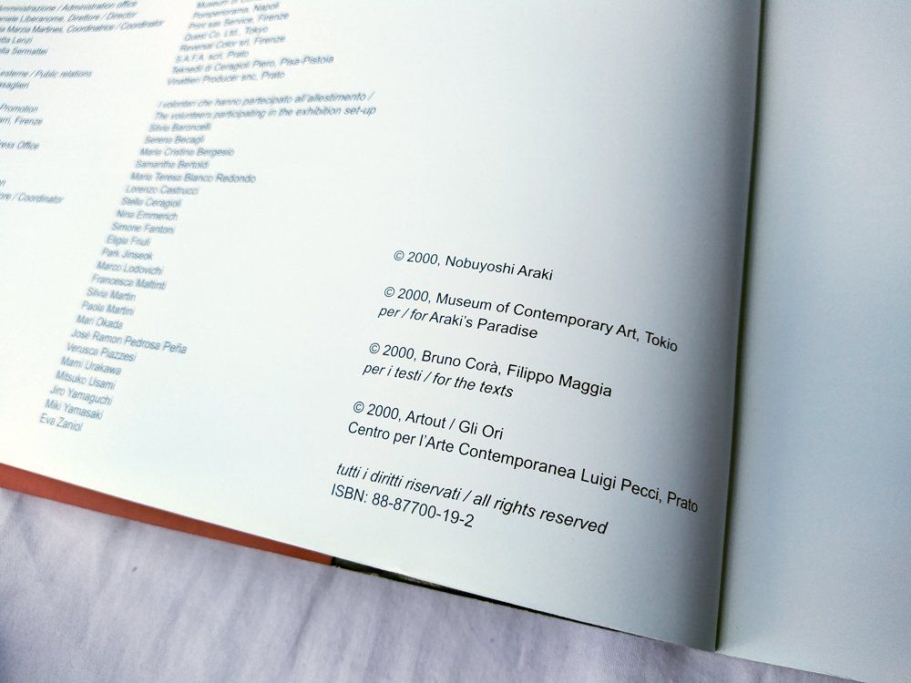Libri: Nobuyoshi Araki : Viaggio Sentimentale – Usato da Morgins venduto da Laurentcorinne 5