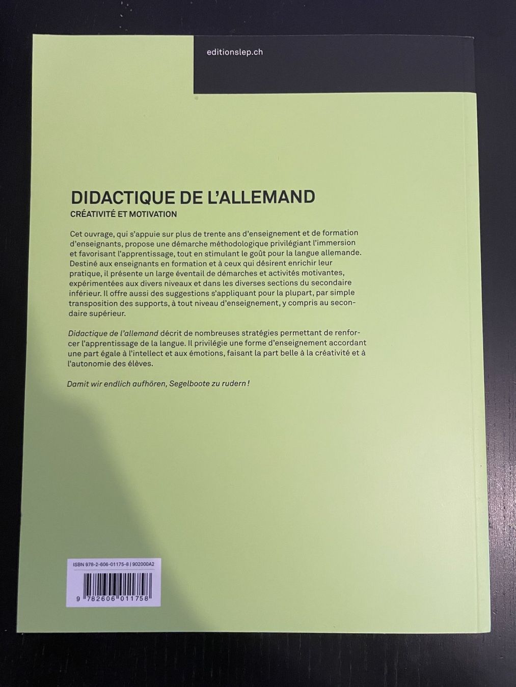 Libri: Manuel "Didactique de l'allemand" – Usato da Villeneuve VD venduto da vin_7zm6 1