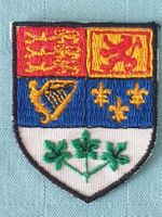 Vintage Badge historisch Wappen Kanada ST. GALLER STICKEREI