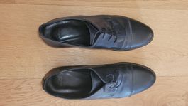 Chaussures Navy Boot cuir noir, taille 40, parfait état!