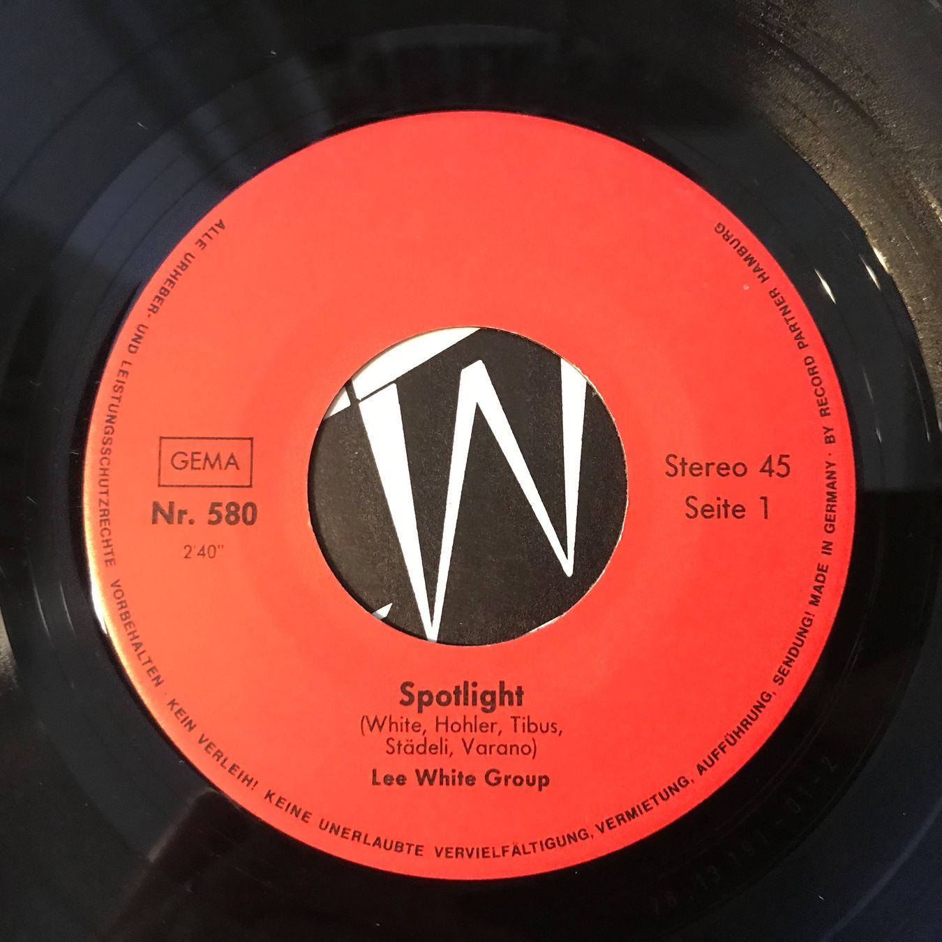 Schallplatten: Lee White Group (CH) - Spotlight / Say It Aint True – Gebraucht aus Aesch BL von BlueMusicRecords 3