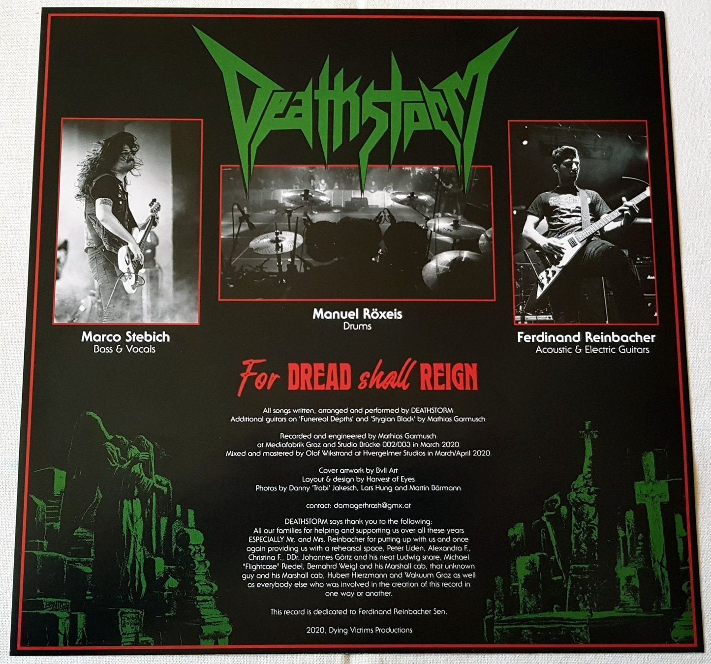 Schallplatten: Deathstorm – For Dread Shall Reign - First Press - Poster – Neu (gemäss Beschreibung) aus Uster von Zardodel 7