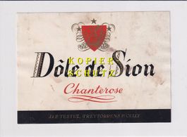 Etikette - Dôle de Sion "Chanterose" /bd