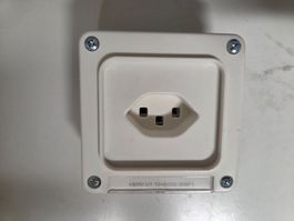 Steckdose weiss Unterputz up Montage T23 Typ23 ABB NUPU IP22