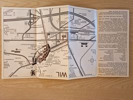 WIL Stadtplan Vintage 70er Jahre Schweiz Rarität