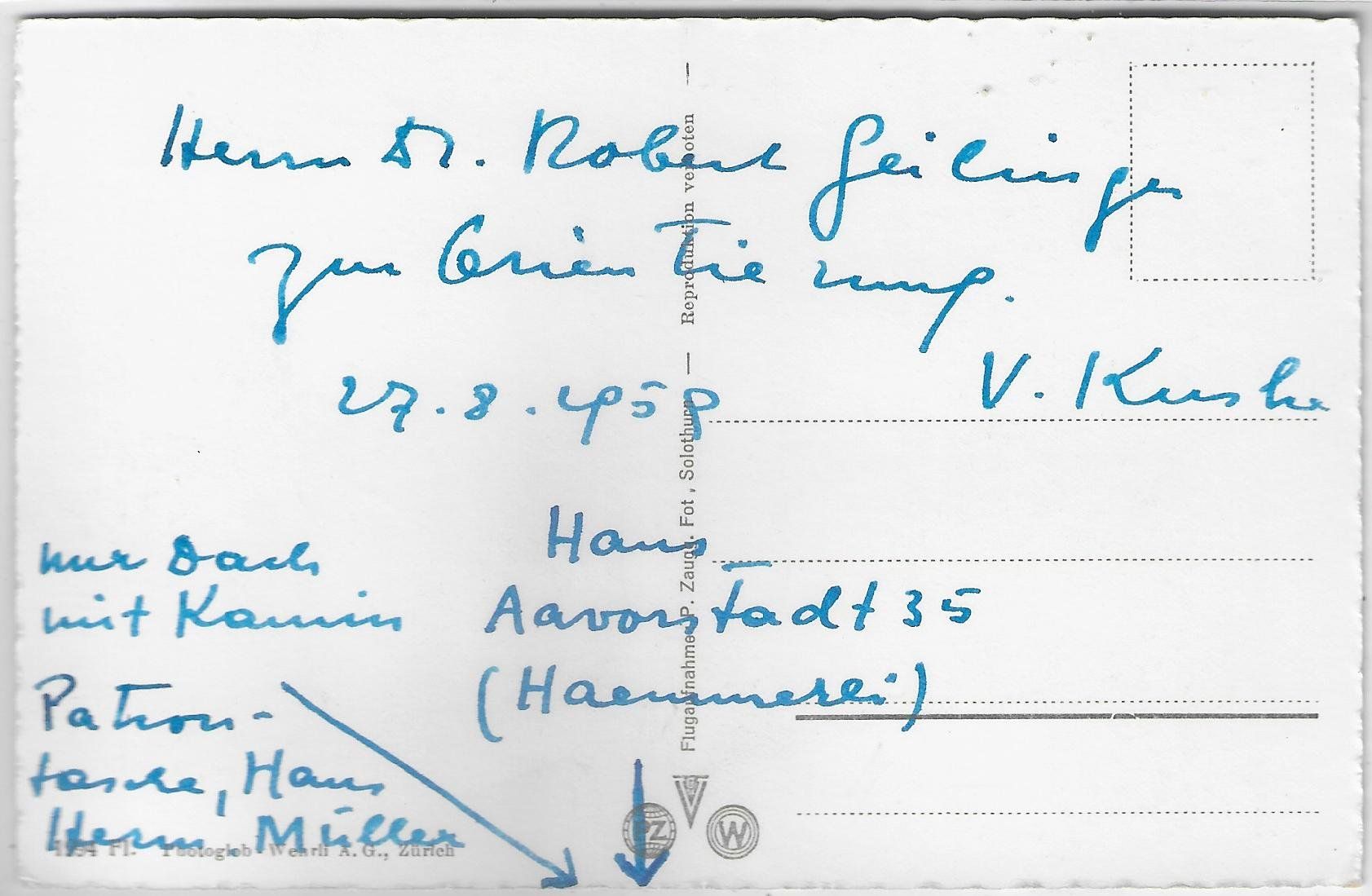 Cartoline postali: Flugaufnahme Lenzburg – Usato da Ettingen venduto da Kartenplanet 1