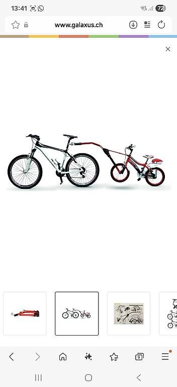 Velos: Barra tandem per bicicletta bambino – Gebraucht aus Taverne von jaeggiar