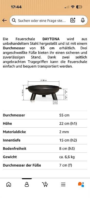 Bracieri: Feuerschale aus Stahl 55cm – Usato da Ennetbühl venduto da msworld1983 1
