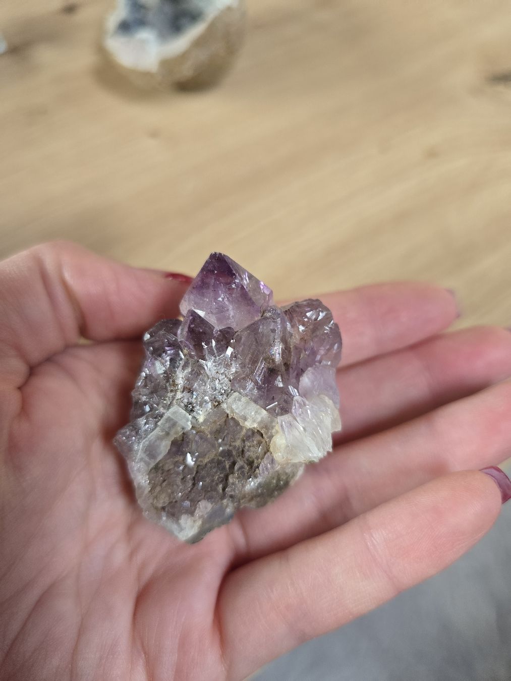 Pietre preziose: Wunderschöner Amethyst & Bergkristall – Nuovo (secondo la descrizione) da Ettingen venduto da schnaegli1987 1