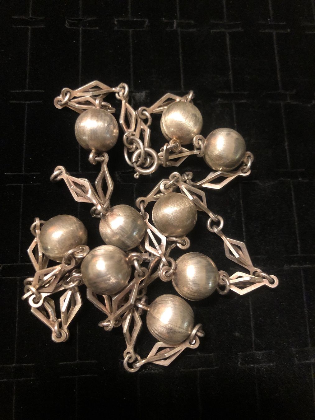 Catenine: Antike Vintage Silberkette mit Kugeln – Usato da Adliswil venduto da Tito088 4
