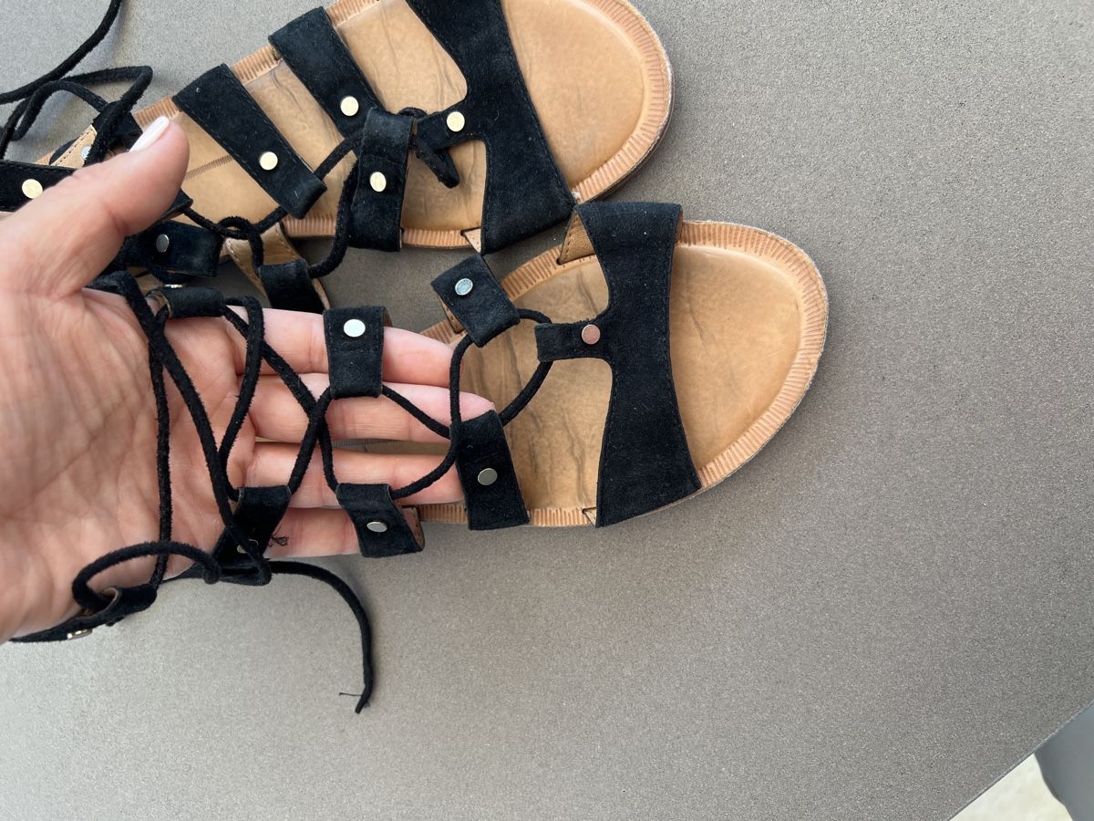 Scarpe da donna: Sandalen Swartz Wildleder  Gr.38 – Usato da HORGEN venduto da vladibarca10 1