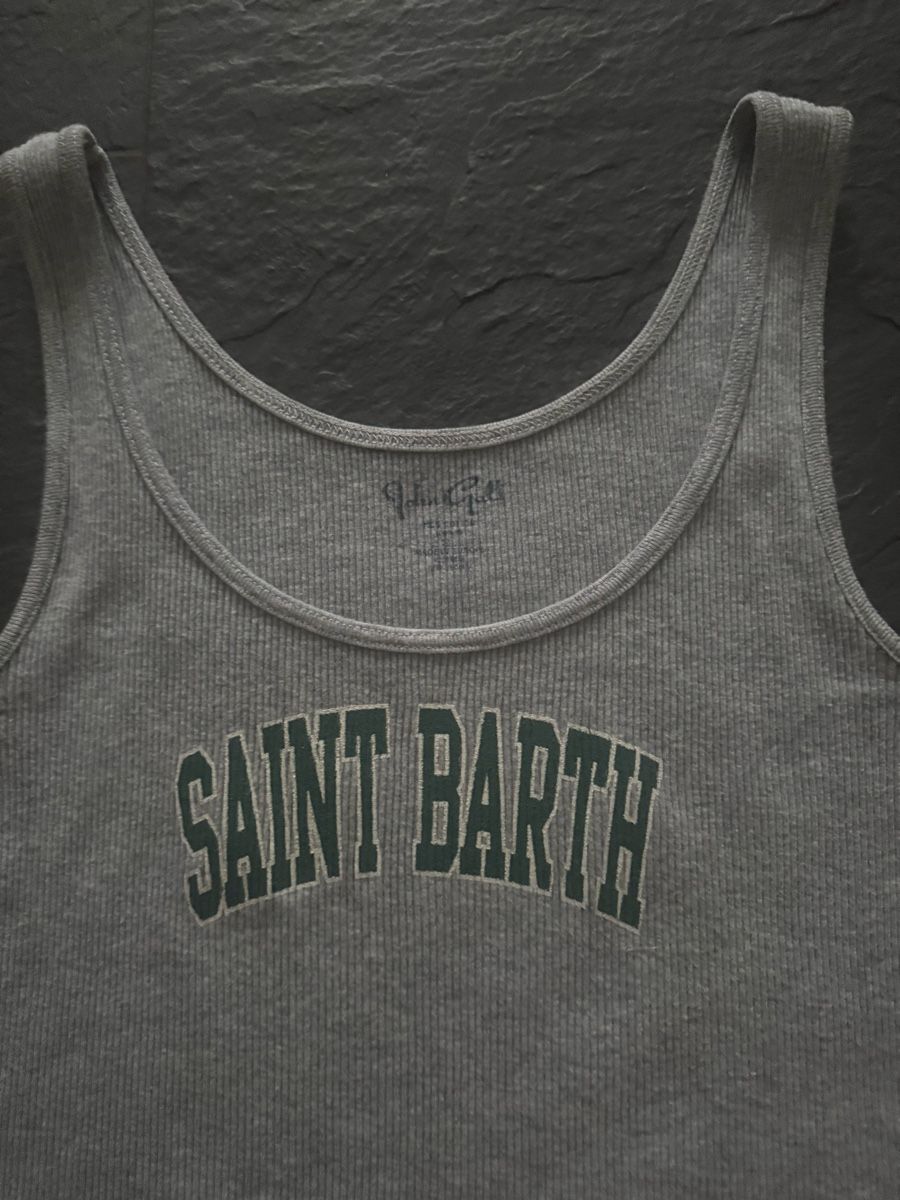 Brandy Melville Tops: Saint Barth BRANDY Tank Top, Grösse one size grau – D'occasion à Bonstetten par VCLS 1