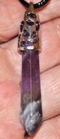 Halskette 648 - Amethyst 5 cm Edelstein