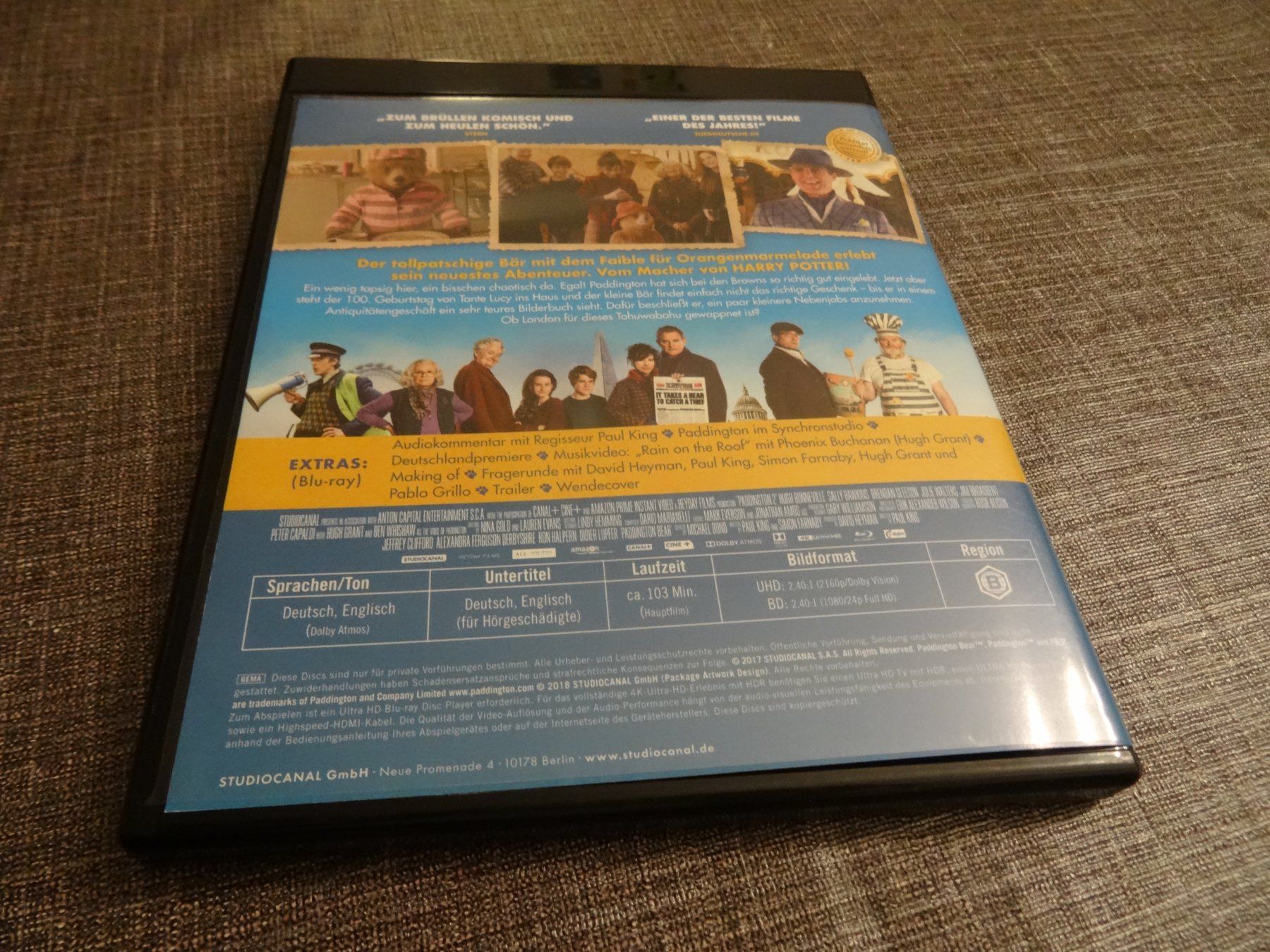 Alle DVDs: Paddington 2 4K UHD Blu-Ray – Gebraucht aus Olten von Disc-Verkauf 2