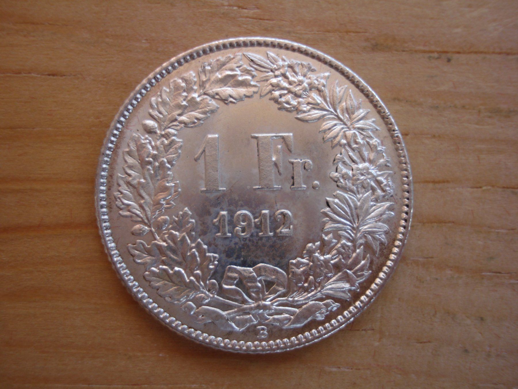 Alle Münzen: (C1) 1 Franken 1912 STGL- – Gebraucht aus Erlach von Net-Coins