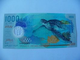 Maldives Banknote 1000 Rufiyaa, 2015, P-31, Polymer, Unc