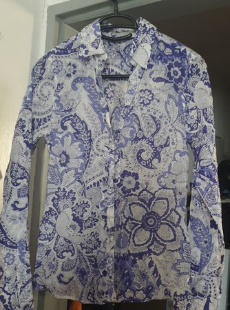 Massimo Dutti schöne Baumwollbluse Gr. 36