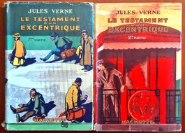 JULES VERNE TESTAMENT D'UN EXCENTRIQUE 1+2 1933 + JACQUETTES