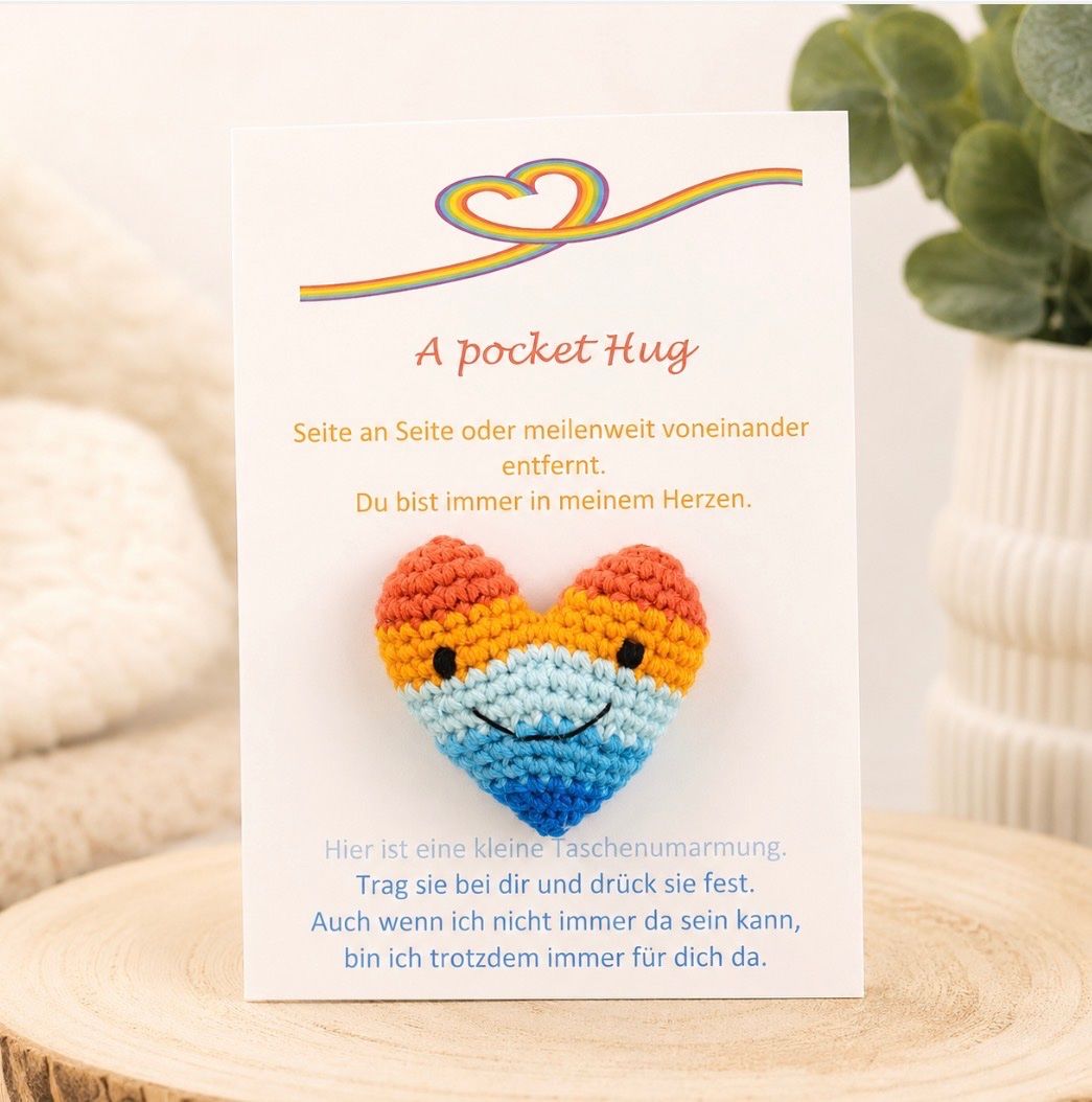 Cartes: Pocket Hug / Taschenumarmung Handmade – Neuf avec emballage d'origine à St. Niklaus VS par loumonrohandmade