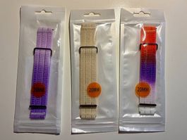 Nylonarmbänder (20mm) für Garmin Uhren