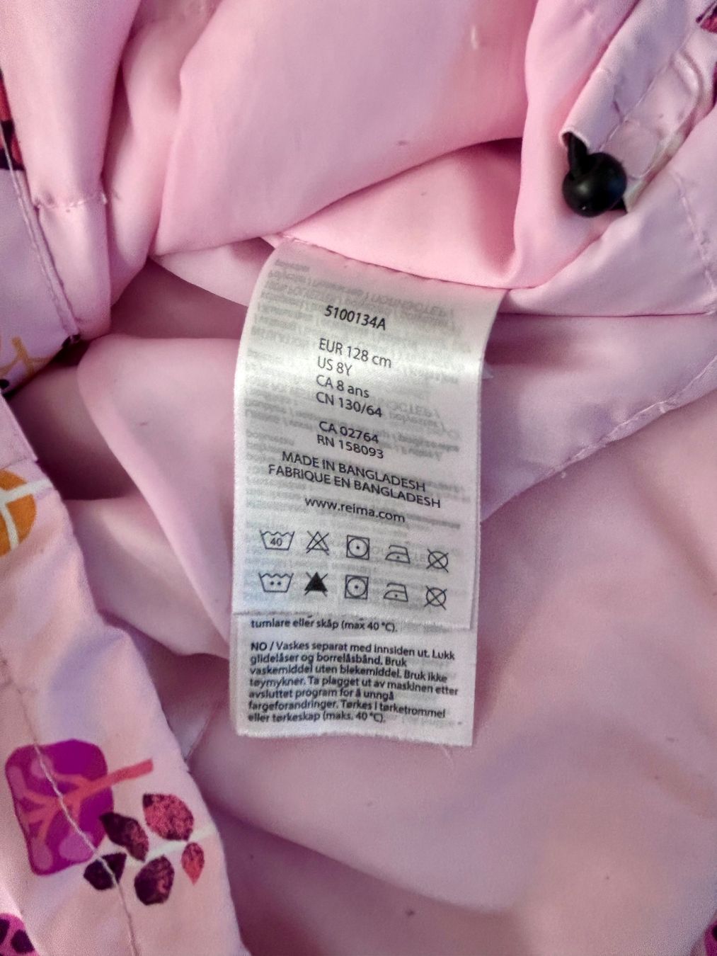 Reima Giacche & Cappotti: Reima Toki Winter Jacket Gr.128 light pink – Usato da Rüti ZH venduto da JB_8630 8
