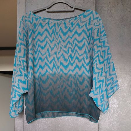 🐸 OCEAN DRIVE LUFTIG WEITE BLUSE M