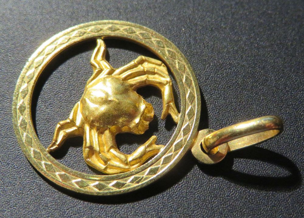 Ciondoli: Anhänger Sternzeichen Krebs, Gold 750 – Usato da Oberriet SG venduto da Manick 4