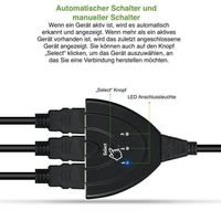HDMI 3in1 Splitter Verteiler Restposten