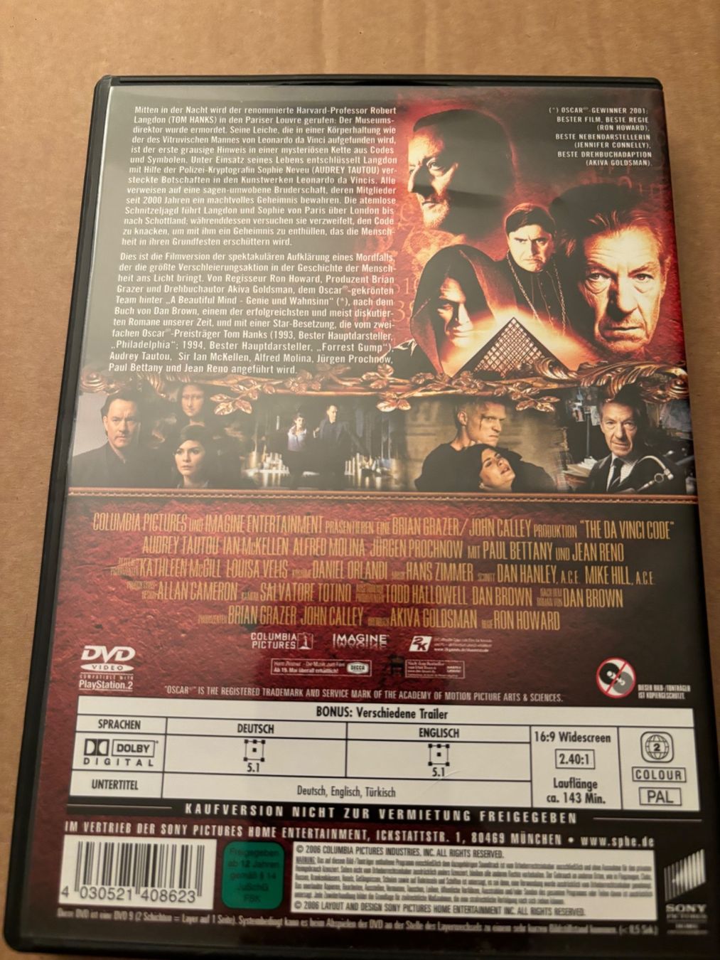 Tutti i DVDs: Der Da Vinci Code Sakrileg Action Historisch Tom Hanks – Usato da Pfäffikon ZH venduto da Emporos_42 1
