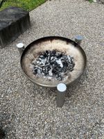Feuerschale mit Grillrost Edelstahl Durchmesser 70 cm