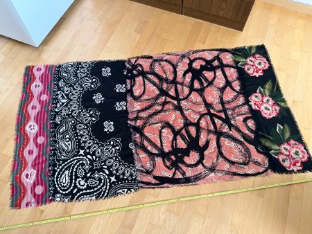 Foulard, rechteckiges Tuch mit Boho Muster, Desigual, 1.8x1m