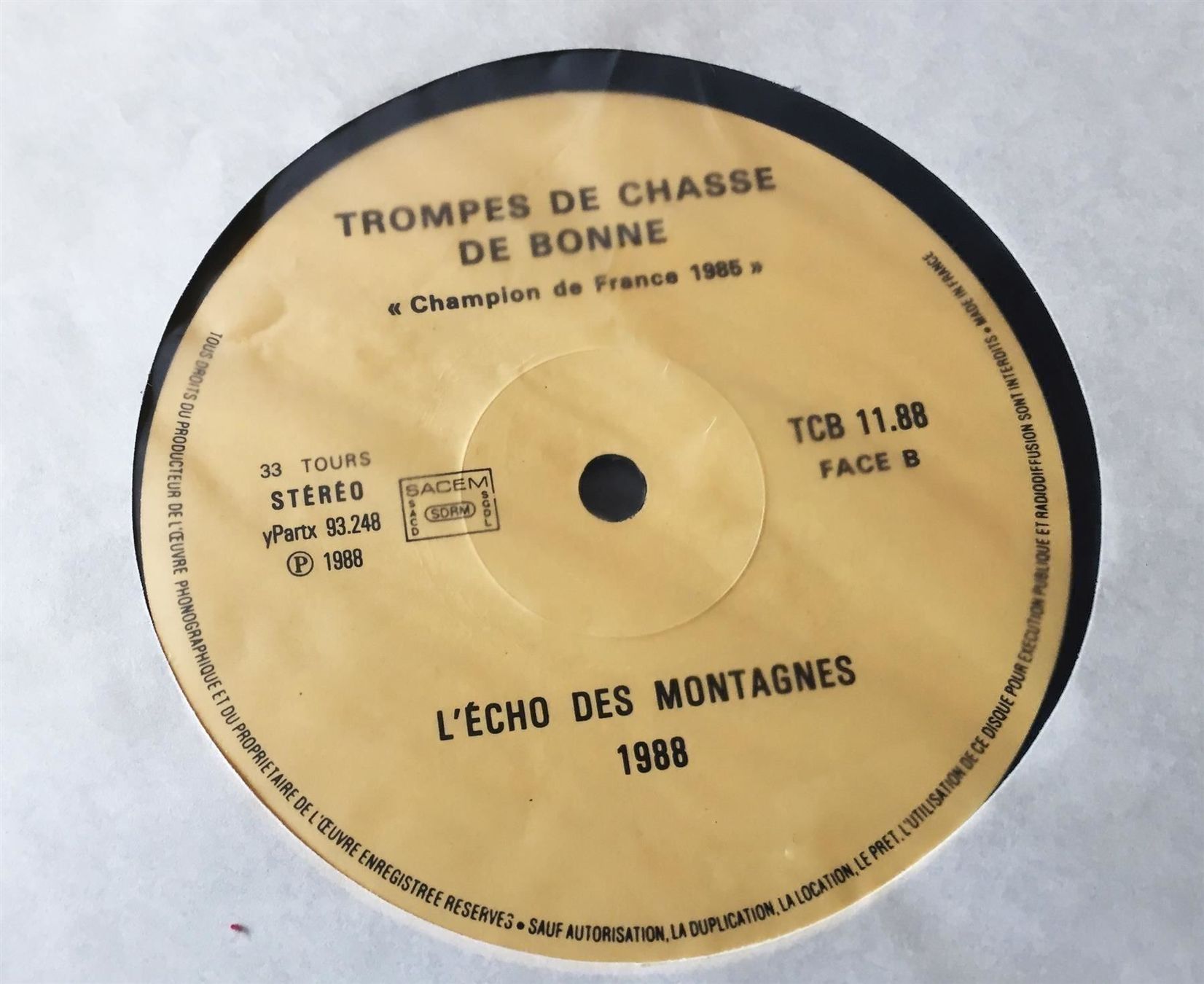 Dischi in vinile: Trompes de Chasse de Bonne - Vinyle Rare – Usato da Genève venduto da Cockattoo 2