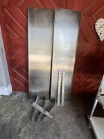 2 X 160 cm Gastro Chromstahl Wandregal 