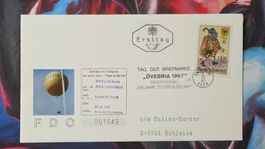 CL35 Enveloppe + Timbre Autriche 1967 Theme Ballon