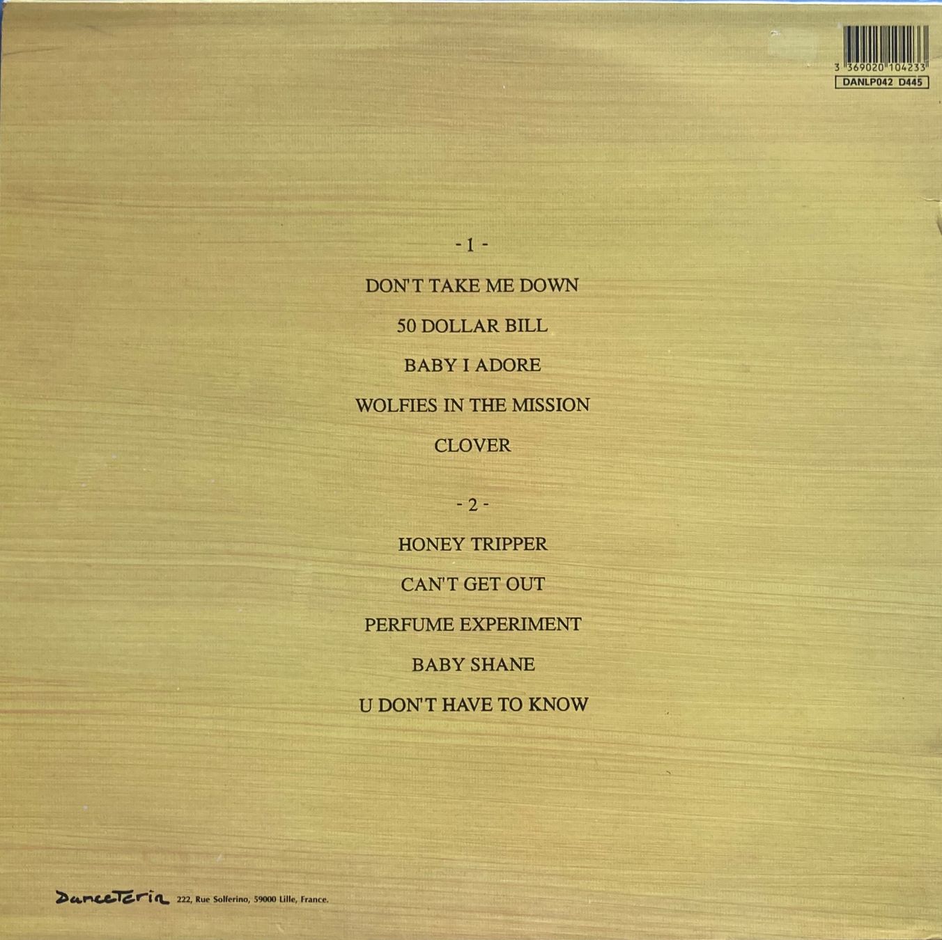 Schallplatten: JIVE TURKEY - PERFUME EXPERIMENT – Gebraucht aus Poliez-Pittet von Newtown-Records 1