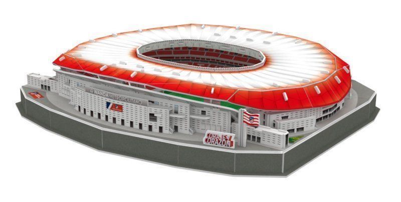 Puzzle: Atletico Madrid Stadion LED 3D Puzzle – Nuovo e nell'imballaggio originale da Wil SG venduto da Football-Legends 4