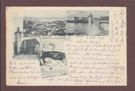 Gruss aus LUZERN - 4 Bilder - 1899