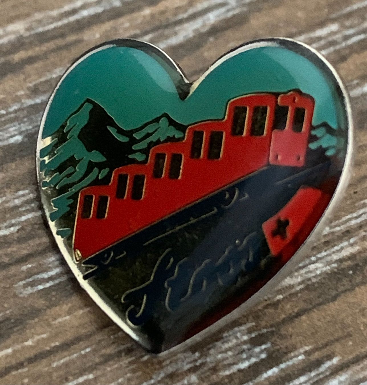 Placchette & Badge: PIN alte Stoos Bahn - steilste Standseilbahn der Welt – Usato da Gundetswil venduto da Egro100 1